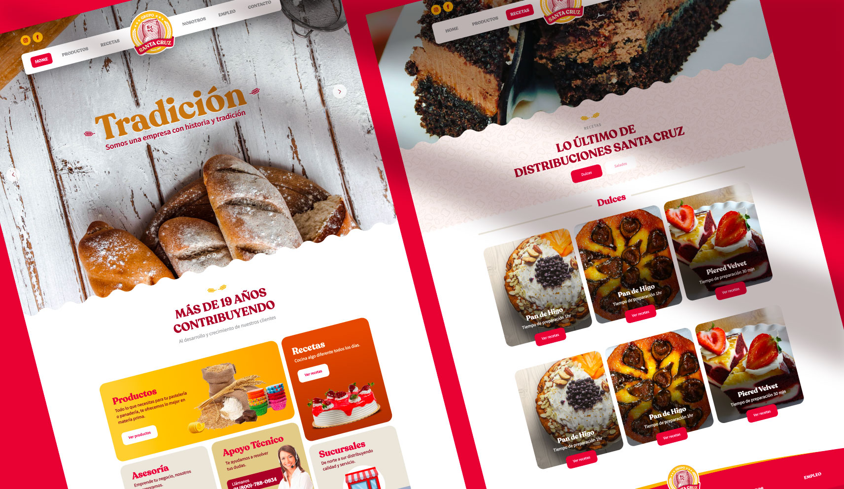 Diseño de sitio web Santacruz - estudio de diseño Tipos Libres