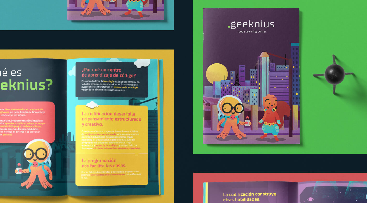 Estudio de diseño gráfico en querétaro identidad geeknius